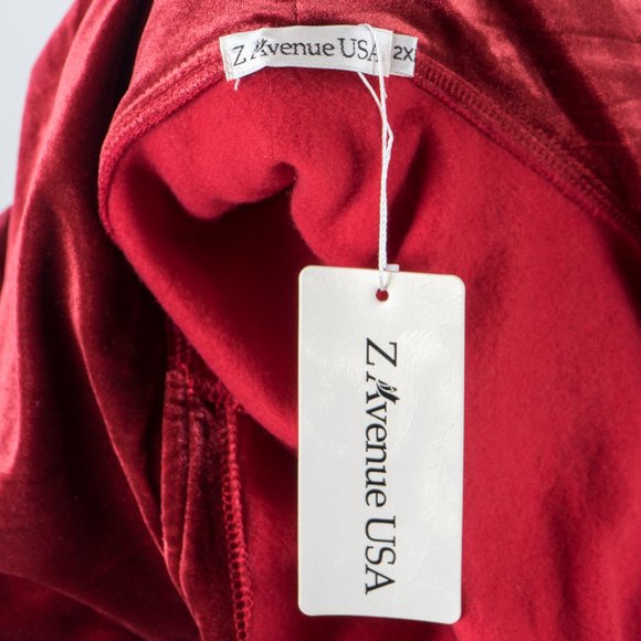 NWT Red Velvet inset hood coat - 2X - Picture 9 of 9